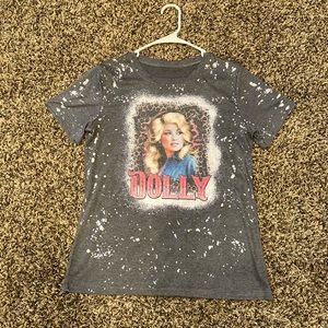 Dolly Parton bleached T-shirt- size Small